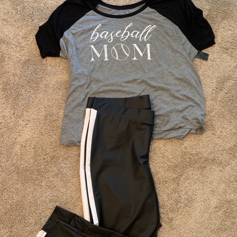 Torrid Baseball Mom Raglan Tee - Picture 2 of 8